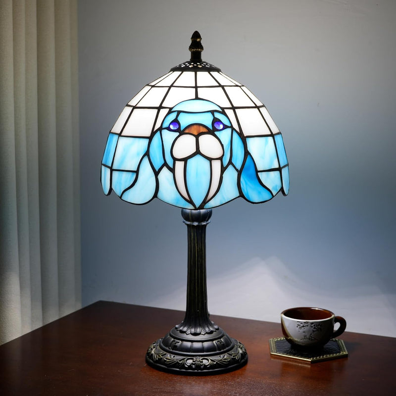 Tiffany Lamp Stained Glass Table Bedroom Bedside Reading