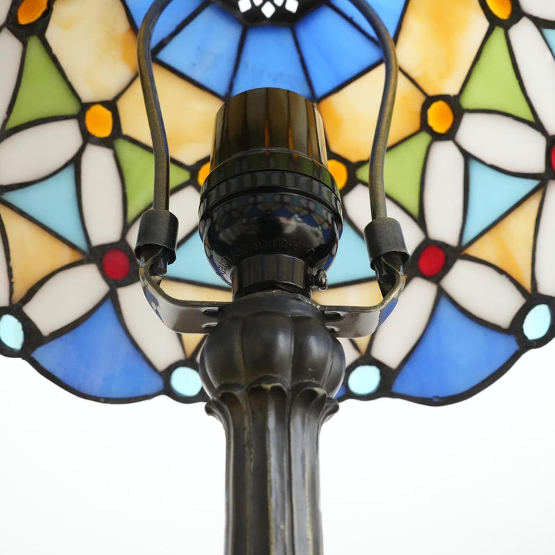 Tiffany Lamp Stained Glass Table Bedroom Bedside Reading