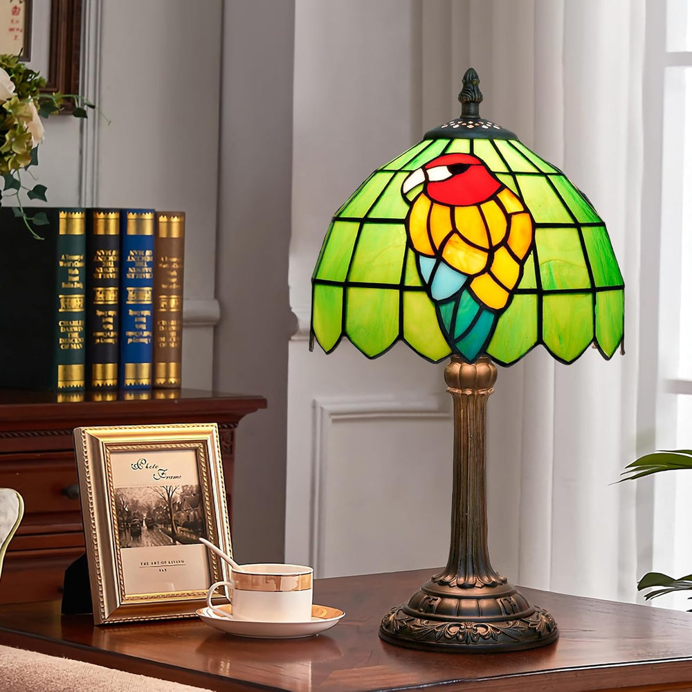 Tiffany Lamp Stained Glass Table Bedroom Bedside Reading