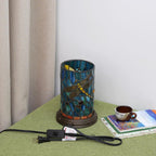 Tiffany Lamp Stained Glass Table Dragonfly Style Bedroom