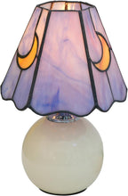 Tiffany Lamp Stained Glass Table Mushroom Moon Cute