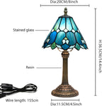 Tiffany Lamp Stained Glass Table Sea Small Bedside