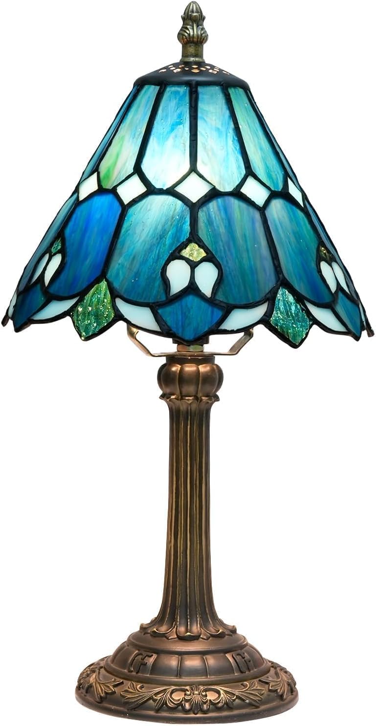 Tiffany Lamp Stained Glass Table Sea Small Bedside