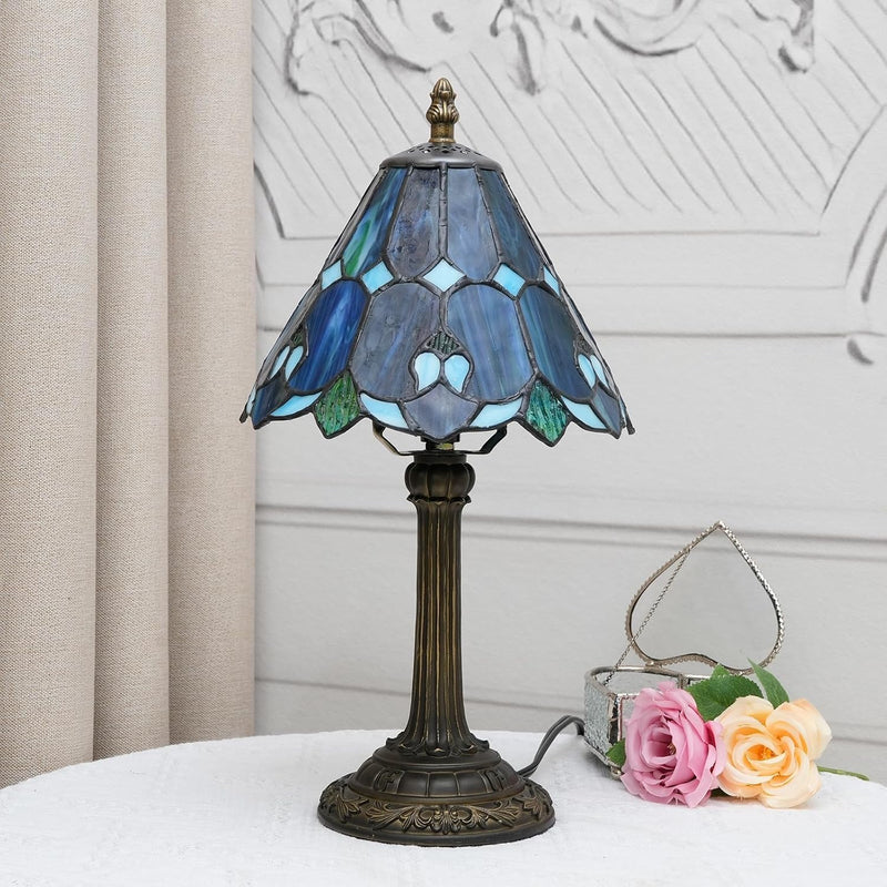 Tiffany Lamp Stained Glass Table Sea Small Bedside