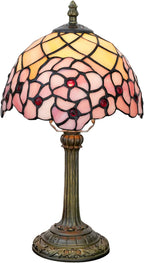 Tiffany Lamp Stained Glass Table Tulip Small Bedside