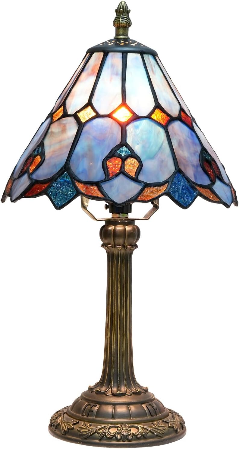 Tiffany Lamp Stained Glass Table Tulip Small Bedside