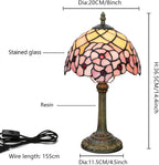 Tiffany Lamp Stained Glass Table Tulip Small Bedside
