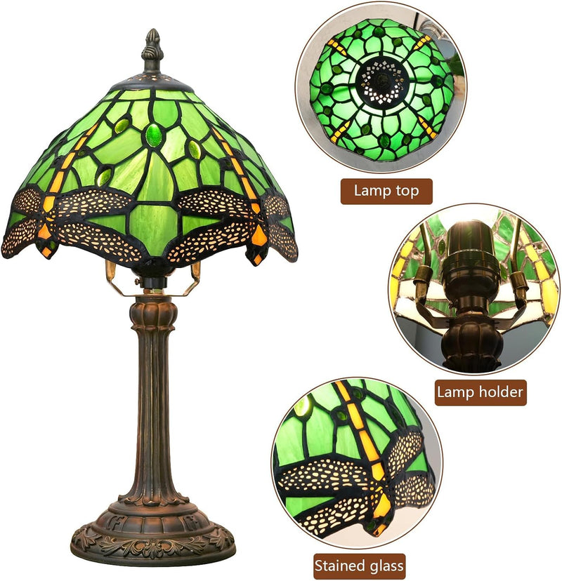 Tiffany Lamp Stained Glass Table Tulip Small Bedside
