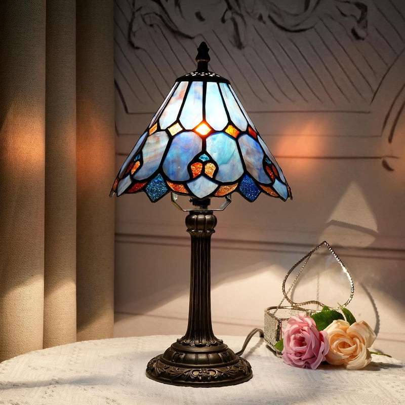 Tiffany Lamp Stained Glass Table Tulip Small Bedside