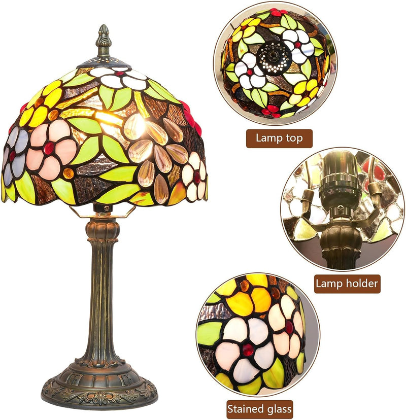 Tiffany Lamp Stained Glass Table Tulip Small Bedside