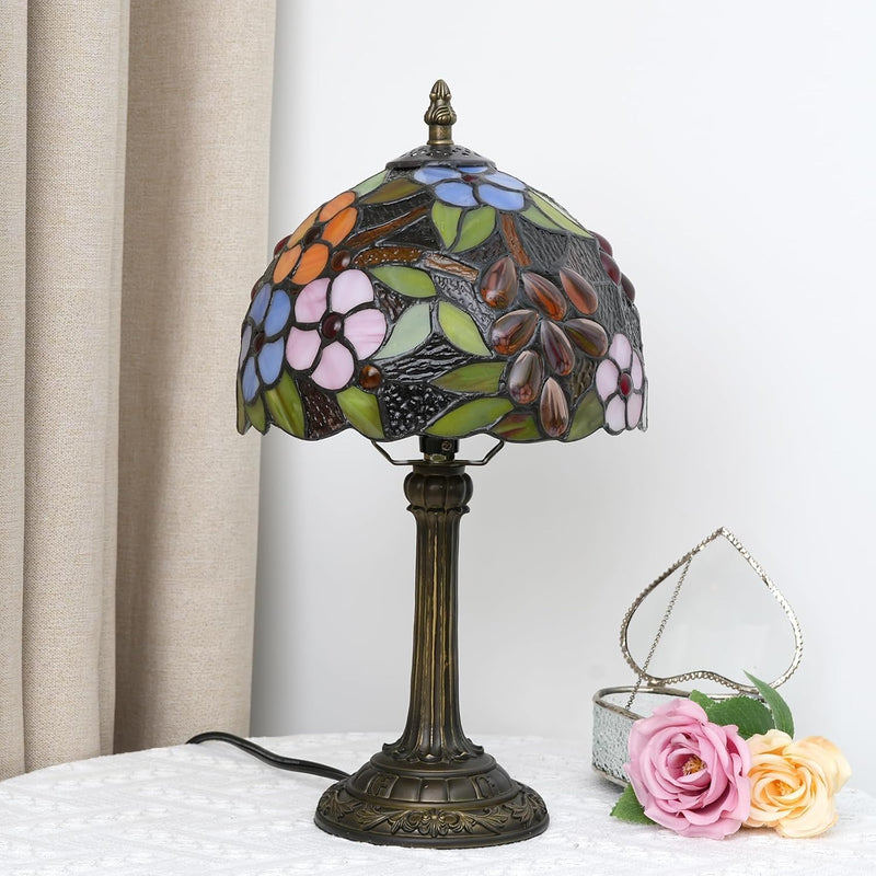 Tiffany Lamp Stained Glass Table Tulip Small Bedside