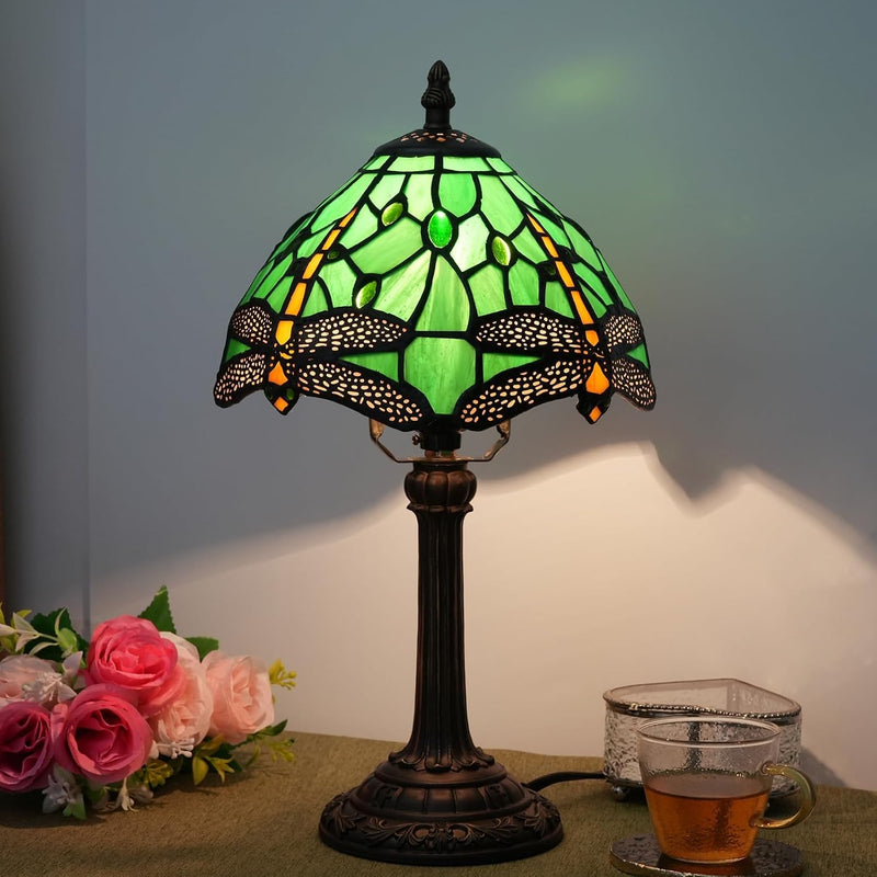 Tiffany Lamp Stained Glass Table Tulip Small Bedside