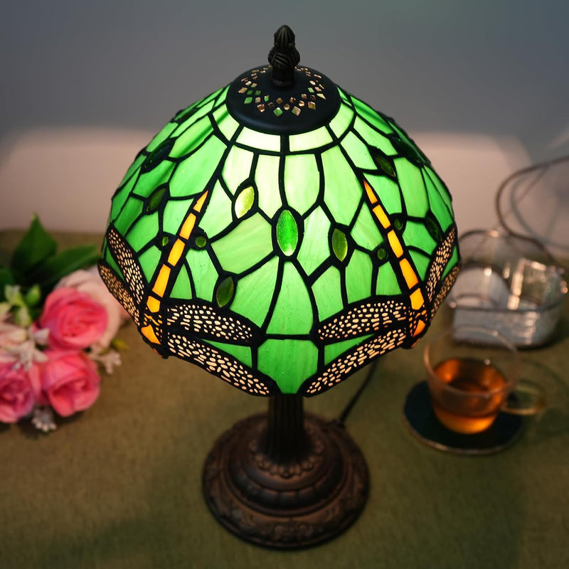Tiffany Lamp Stained Glass Table Tulip Small Bedside