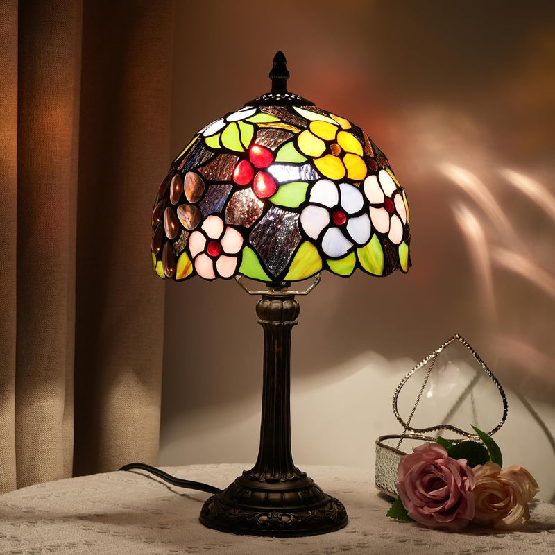 Tiffany Lamp Stained Glass Table Tulip Small Bedside
