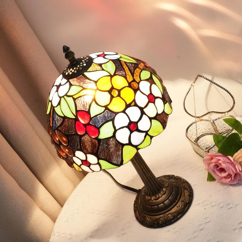 Tiffany Lamp Stained Glass Table Tulip Small Bedside