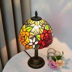 Tiffany Lamp Stained Glass Table Tulip Small Bedside