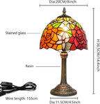 Tiffany Lamp Stained Glass Table Tulip Small Bedside