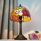 Tiffany Lamp Stained Glass Table Tulip Small Bedside