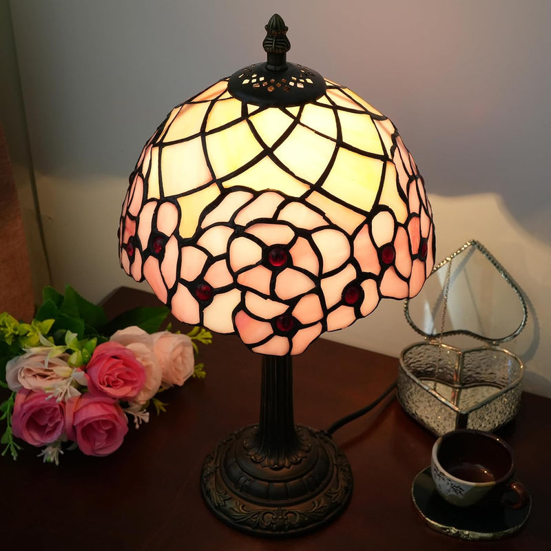 Tiffany Lamp Stained Glass Table Tulip Small Bedside