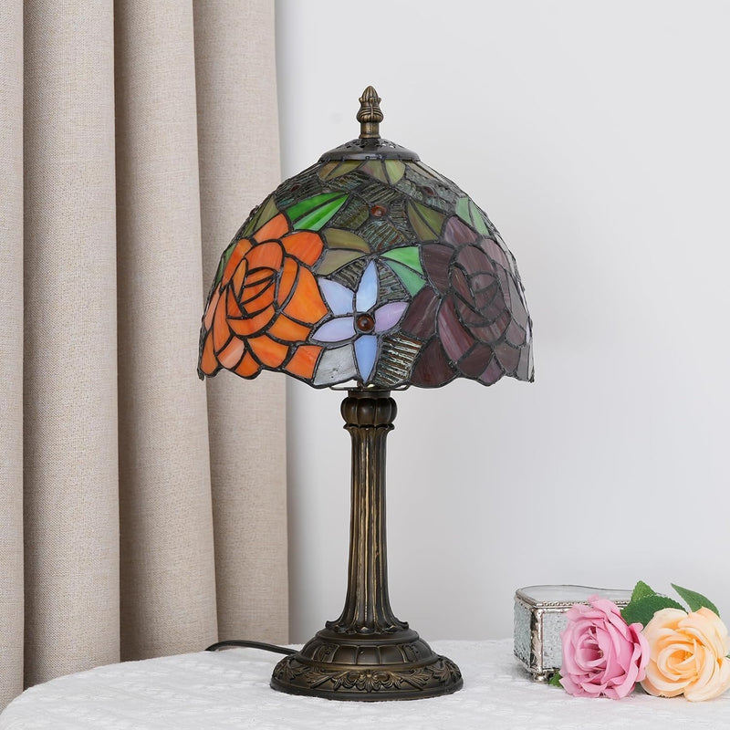 Tiffany Lamp Stained Glass Table Tulip Small Bedside