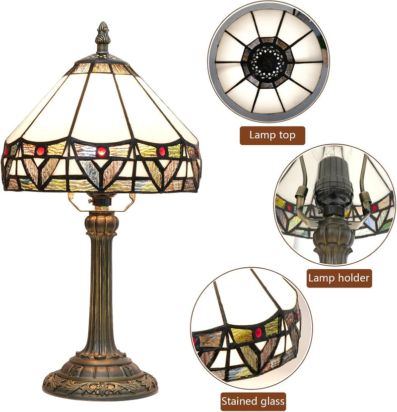 Tiffany Lamp Stained Glass Table Tulip Small Bedside