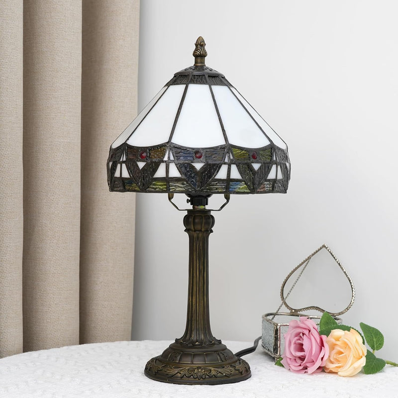 Tiffany Lamp Stained Glass Table Tulip Small Bedside