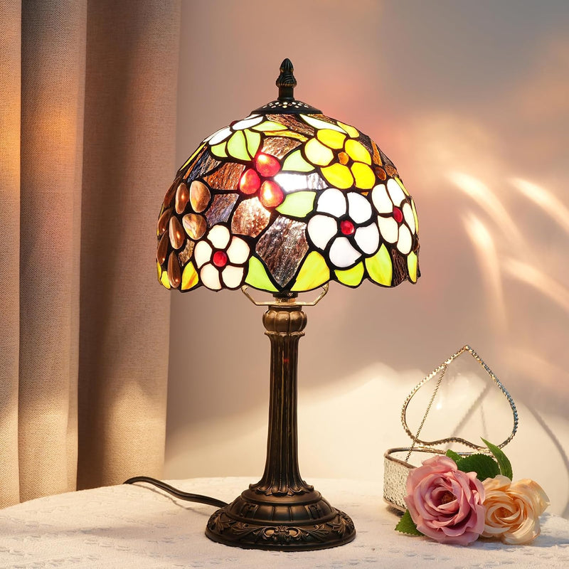 Tiffany Lamp Stained Glass Table Tulip Small Bedside