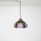 Tiffany Pendant Light Fixtures 12inch Stained Glass Lighting