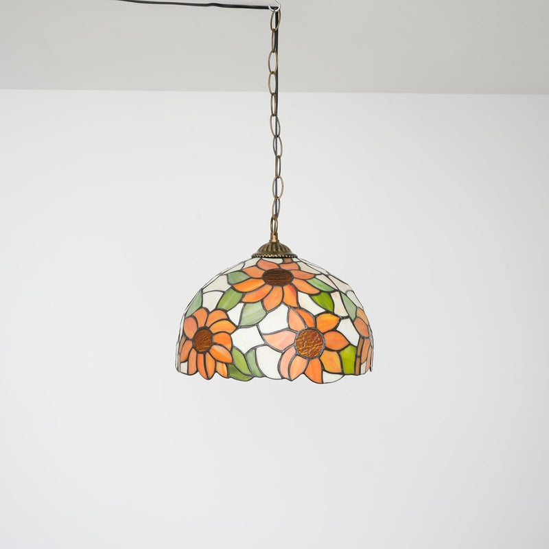 Tiffany Pendant Light Fixtures 12inch Stained Glass Lighting