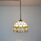 Tiffany Pendant Light Fixtures 12inch Stained Glass Lighting