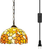Tiffany Pendant Light Fixtures 12inch Stained Glass Lighting
