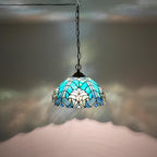 Tiffany Pendant Light Fixtures 12inch Stained Glass Lighting
