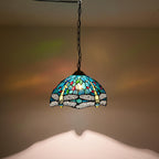 Tiffany Pendant Light Fixtures 12inch Stained Glass Lighting