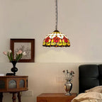 Tiffany Pendant Light Fixtures 12inch Stained Glass Lighting