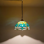 Tiffany Pendant Light Fixtures 12inch Stained Glass Lighting