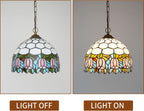 Tiffany Pendant Light Fixtures 12inch Stained Glass Lighting