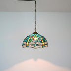 Tiffany Pendant Light Fixtures 12inch Stained Glass Lighting