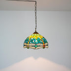 Tiffany Pendant Light Fixtures 12inch Stained Glass Lighting