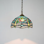 Tiffany Pendant Light Fixtures 12inch Stained Glass Lighting