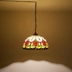 Tiffany Pendant Light Fixtures 12inch Stained Glass Lighting