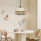 Tiffany Pendant Light Fixtures 12inch Stained Glass Lighting