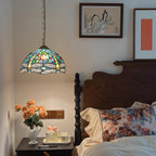 Tiffany Pendant Light Fixtures 12inch Stained Glass Lighting