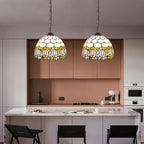 Tiffany Pendant Light Fixtures 12inch Stained Glass Lighting