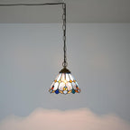 Tiffany Pendant Sunflower Stained Glass Hanging Lamp 8