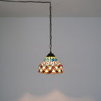 Tiffany Pendant Sunflower Stained Glass Hanging Lamp 8