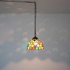 Tiffany Pendant Sunflower Stained Glass Hanging Lamp 8