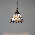 Tiffany Pendant Sunflower Stained Glass Hanging Lamp 8
