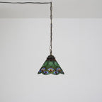 Tiffany Pendant Sunflower Stained Glass Hanging Lamp 8