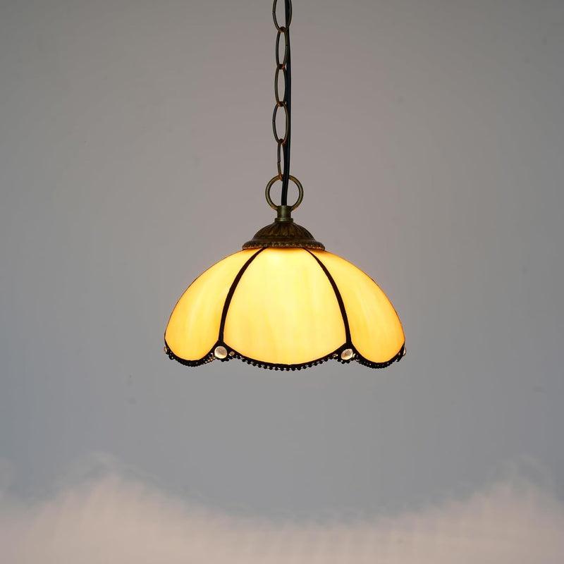 Tiffany Pendant Sunflower Stained Glass Hanging Lamp 8