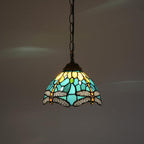 Tiffany Pendant Sunflower Stained Glass Hanging Lamp 8